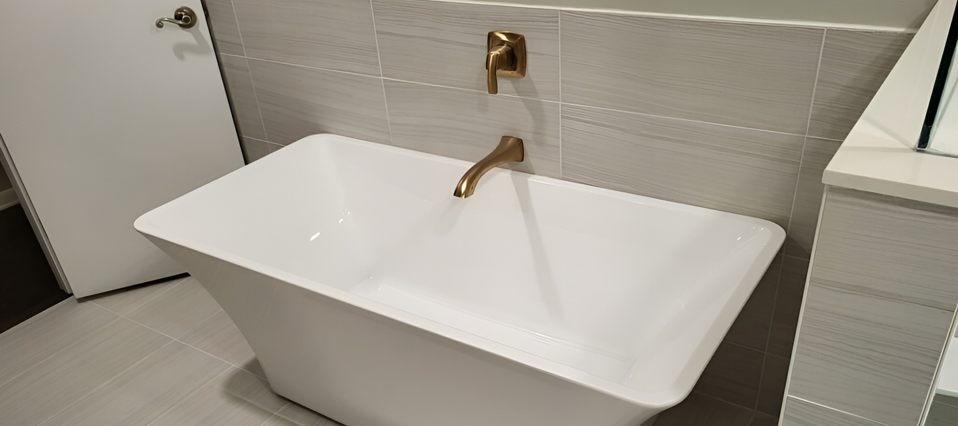 Completed bathtub replacement by MHL Renovations