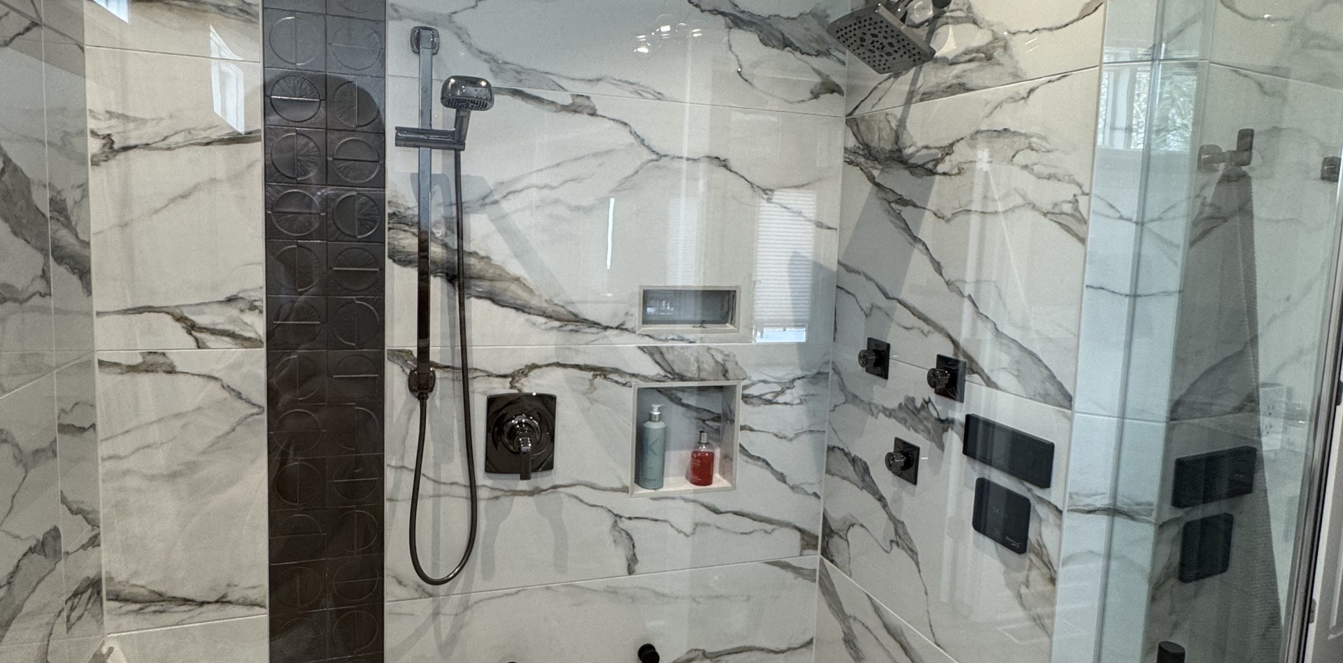 Completed shower remodel by MHL Renovations