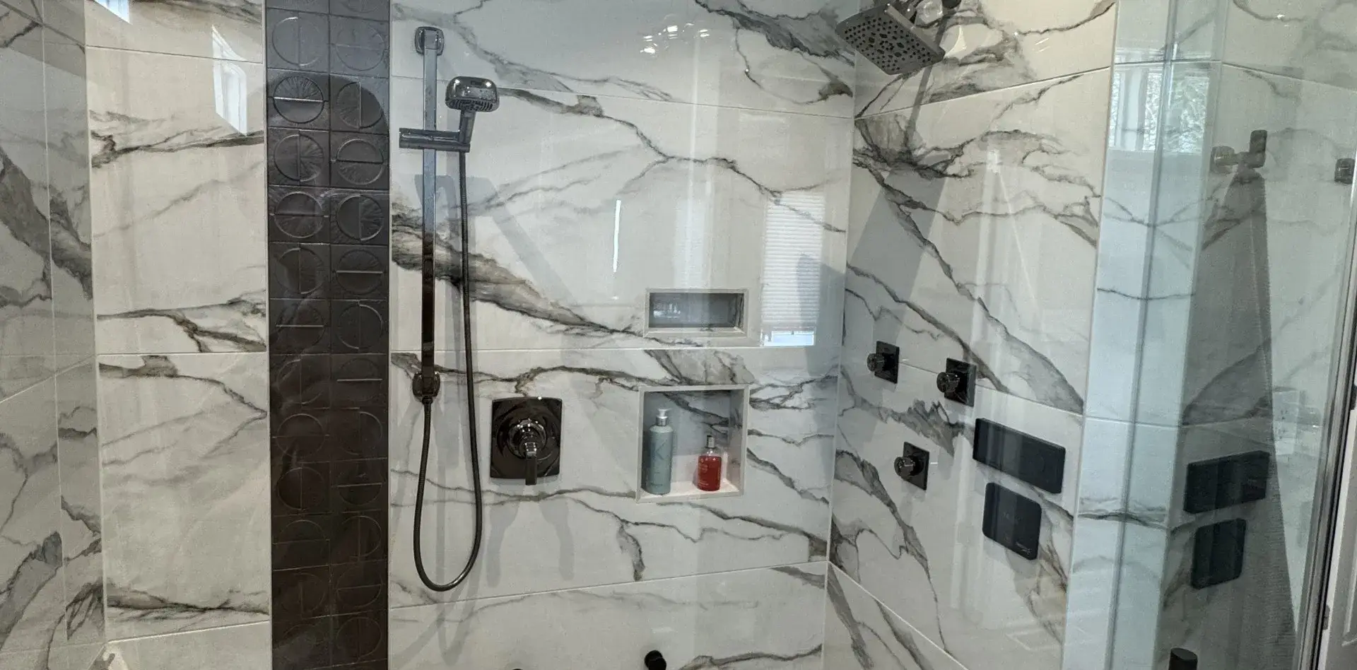 Completed shower remodel by MHL Renovations
