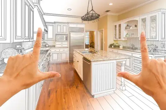 Graphic For A Kitchen Redesign Process